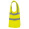 Chaleco alta visibilidad ligero unisex WK616. Color hi viz yellow.