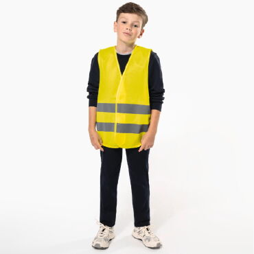 Chaleco alta visibilidad ligero niño WK617