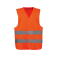 Chaleco alta visibilidad ligero niño WK617. Color hi viz orange.