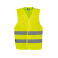 Chaleco alta visibilidad ligero niño WK617. Color hi viz yellow.