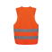 Chaleco alta visibilidad ligero niño WK617. Color hi viz orange.