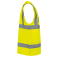 Chaleco alta visibilidad multibolsillos reciclado unisex WK618. Color hi viz yellow.