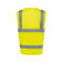 Chaleco alta visibilidad multibolsillos reciclado unisex WK618. Color hi viz yellow.