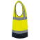 Chaleco alta visibilidad multibolsillos reciclado unisex WK618. Color hi viz yellow/navy.