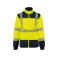 Parka alta visibilidad 4 en 1 reciclada unisex WK660. Color hi viz yellow/navy.