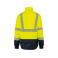 Parka alta visibilidad 4 en 1 reciclada unisex WK660. Color hi viz yellow/navy.