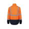 Parka alta visibilidad 4 en 1 reciclada unisex WK660. Color hi viz orange/navy.