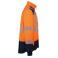Parka alta visibilidad 4 en 1 reciclada unisex WK660. Color hi viz orange/navy.