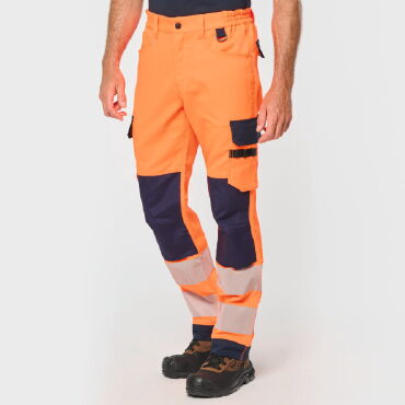 Pantalón alta visibilidad multibolsillos reciclado unisex WK760