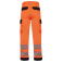 Pantalón alta visibilidad multibolsillos reciclado unisex WK760. Color hi viz orange/navy.