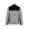 Chaqueta combinada reciclada hombre WK9108. Color light grey melange/black.