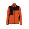 Chaqueta combinada reciclada mujer WK9109. Color fluorescent orange melange/black.