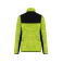 Chaqueta combinada reciclada mujer WK9109. Color fluorescent yellow melange/black.