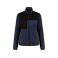 Chaqueta combinada reciclada mujer WK9109. Color navy melange/black.