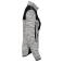 Chaqueta combinada reciclada mujer WK9109. Color light grey melange/black.