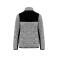 Chaqueta combinada reciclada mujer WK9109. Color light grey melange/black.