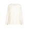 Blusa crêpe de China manga larga mujer Riola. Color cream.