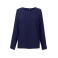 Blusa crêpe de China manga larga mujer Roma. Color navy.