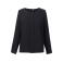 Blusa crêpe de China manga larga mujer Roma. Color black.
