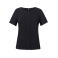 Blusa crêpe de China manga corta mujer Verona. Color black.