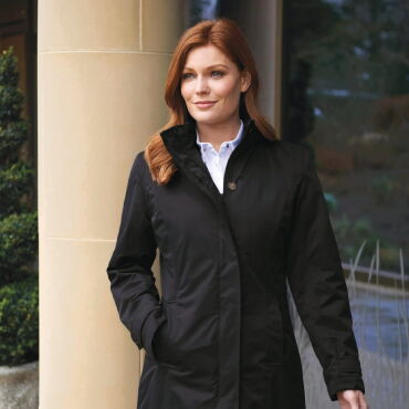 Abrigo largo impermeable mujer Washington