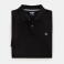 Polo pique orgánico unisex Tb0a26n4. Color black.