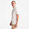 Polo pique orgánico unisex Tb0a26n4. Color white.