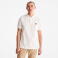 Polo pique orgánico unisex Tb0a26n4. Color white.