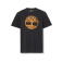 Camiseta orgánica unisex Tb0a2c2r. Color black/wheat.