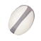 Balón de rugby con cremallera MM584. Color white/grey.