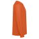 Camiseta deportiva manga larga unisex Estoril L/S Kids. Color naranja fuego.