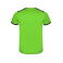 Equipación de fútbol doble hombre Racing. Color verde lima/negro.