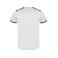 Equipación de fútbol doble niño Racing Kids. Color blanco/royal.