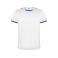 Equipación de fútbol doble niño Racing Kids. Color blanco/royal.