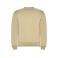 Sudadera básica unisex Clásica. Color marrón arena.