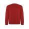 Sudadera básica orgánica/reciclada hombre Batian. Color rojo.