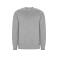 Sudadera básica orgánica/reciclada hombre Batian. Color gris vigoré.