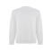 Sudadera básica orgánica/reciclada hombre Batian. Color blanco.