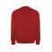 Sudadera básica orgánica/reciclada hombre Batian. Color rojo.