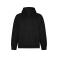 Sudadera con capucha orgánica/reciclada hombre Vinson. Color negro.