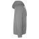 Sudadera con capucha orgánica/reciclada hombre Vinson. Color gris vigoré.