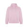 Sudadera con capucha orgánica/reciclada hombre Vinson. Color rosa claro.
