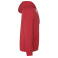 Sudadera con capucha orgánica/reciclada hombre Vinson. Color rojo.