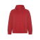 Sudadera con capucha orgánica/reciclada hombre Vinson. Color rojo.