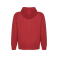 Sudadera con capucha orgánica/reciclada hombre Vinson. Color rojo.