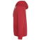 Sudadera con capucha orgánica/reciclada hombre Vinson. Color rojo.