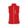 Chaleco softshell bicapa hombre Nevada. Color rojo.