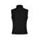 Chaleco softshell bicapa hombre Nevada. Color negro.