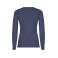Camiseta manga larga mujer Extreme Woman. Color azul denim.