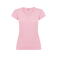 Camiseta cuello pico mujer Victoria Woman. Color rosa claro.